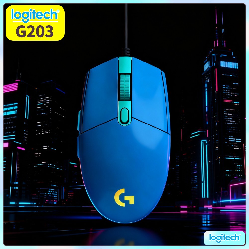 Logitech Mouse G203 - ماوس الألعاب السلكي لوجيتك G203 مع