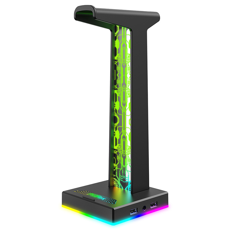 Headset Stand - RGB سماعة الألعاب حامل المزدوج منفذ