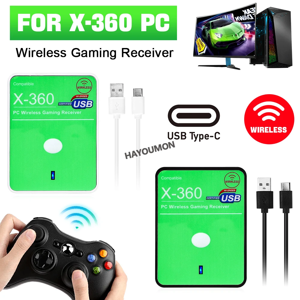Pc Gaming Xbox Controller - جهاز استقبال لاسلكي للألعاب، محول تحكم