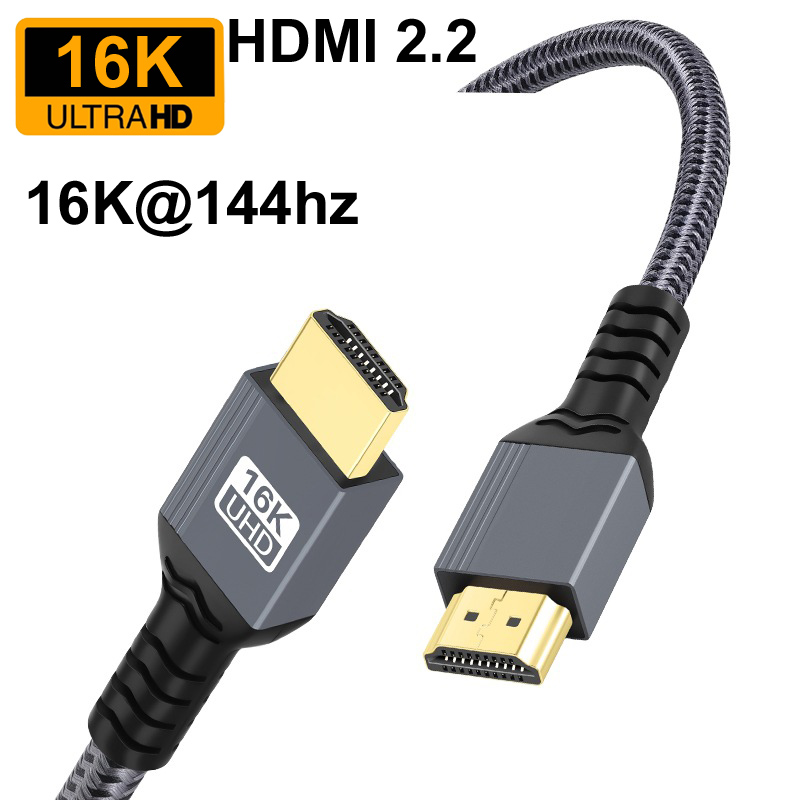 Pc Gaming Vs Ps5 - 0.5M/1M/2M مضفر مطلي بالذهب HDMI 2.2