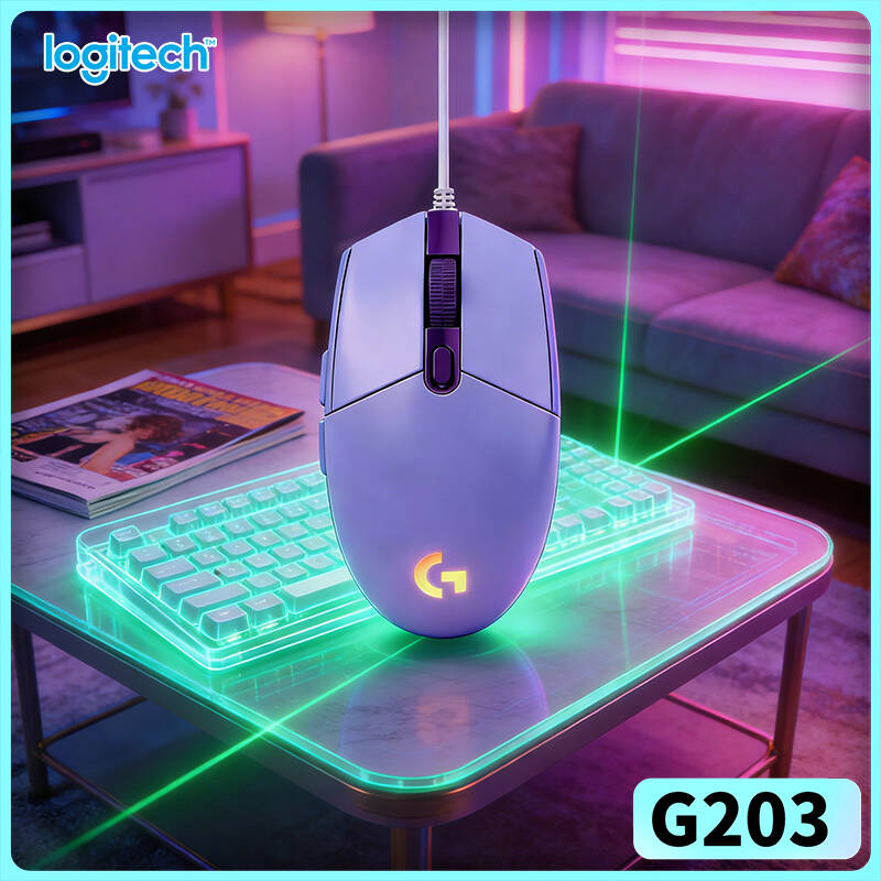 Logitech Mouse G203 - ماوس الألعاب لوجيتك G203 Prodigy RGB