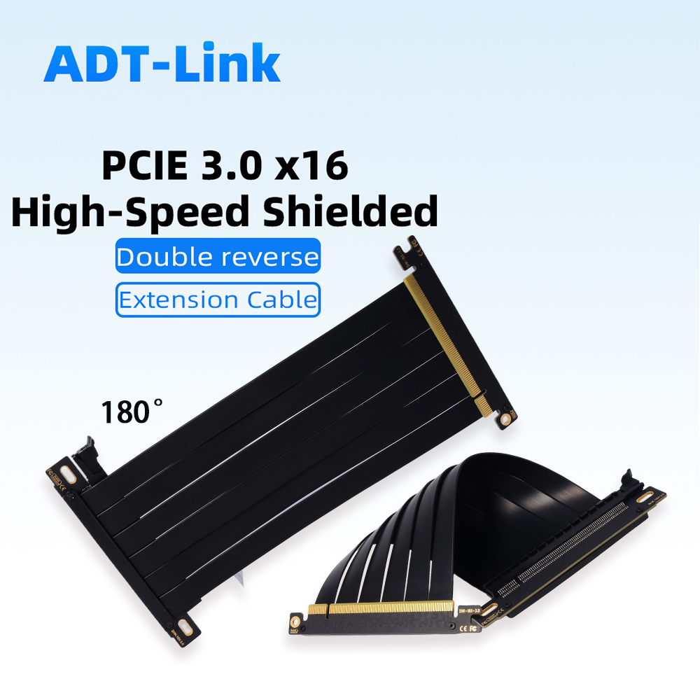 Pcie Riser Cable - كابل رايزر PCIE 3.0 X16 مزدوج