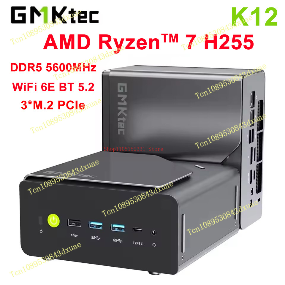 Pc Gaming Ryzen - كمبيوتر مصغر GMKtec NcuBox K12 مع