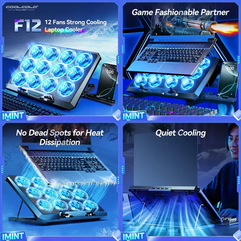 Laptop Cooling Pad - حامل تبريد للكمبيوتر المحمول من COOLCOLD