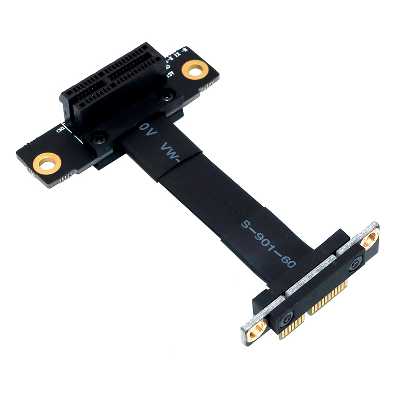 Pcie Riser Cable - كابل PCIE X1 Riser مزدوج 90
