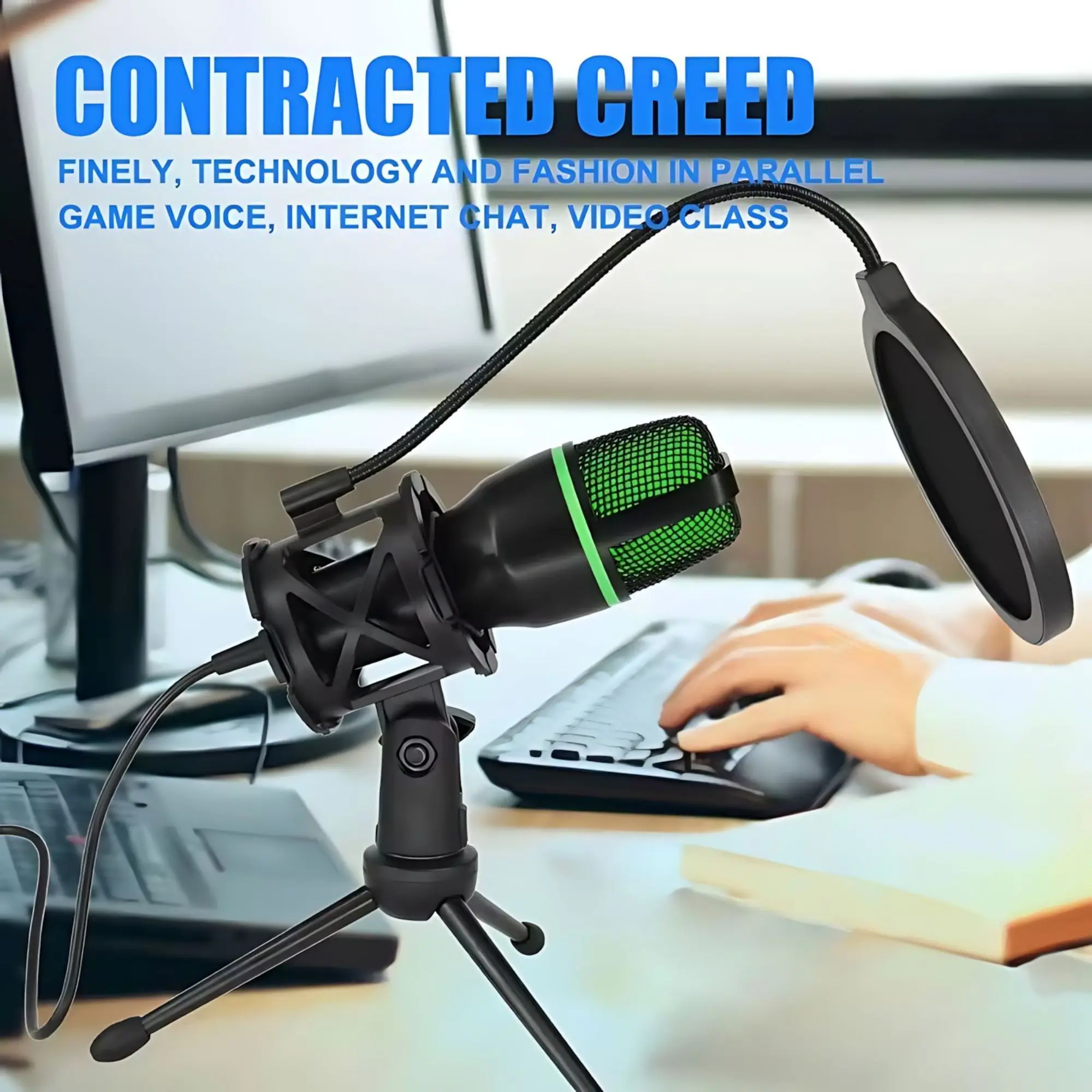طقم ميكروفون مكثف احترافي بمنف - مراجعة Pc Gaming Youtube وسعره