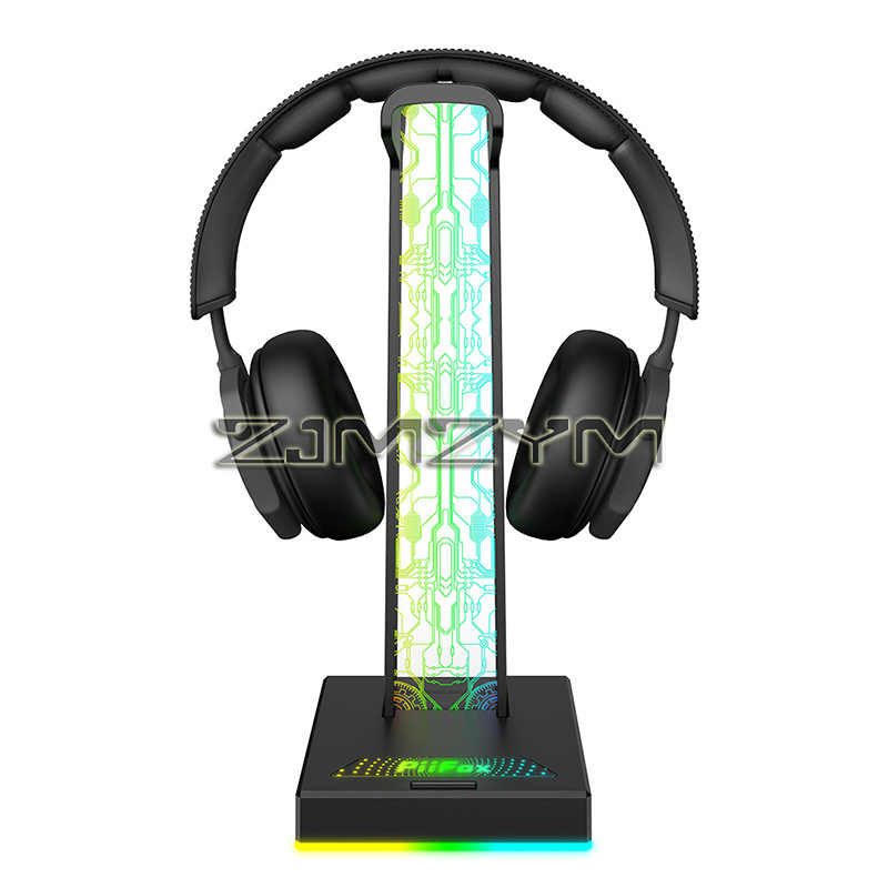 RGB سماعة الألعاب حامل المزدوج - مراجعة Headset Stand وسعره
