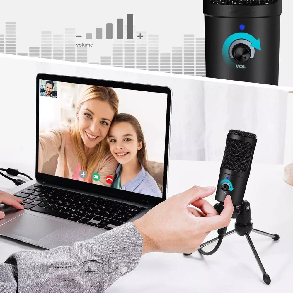 ميكروفون تسجيل بمكثف USB مع حا - مراجعة Pc Gaming Youtube وسعره
