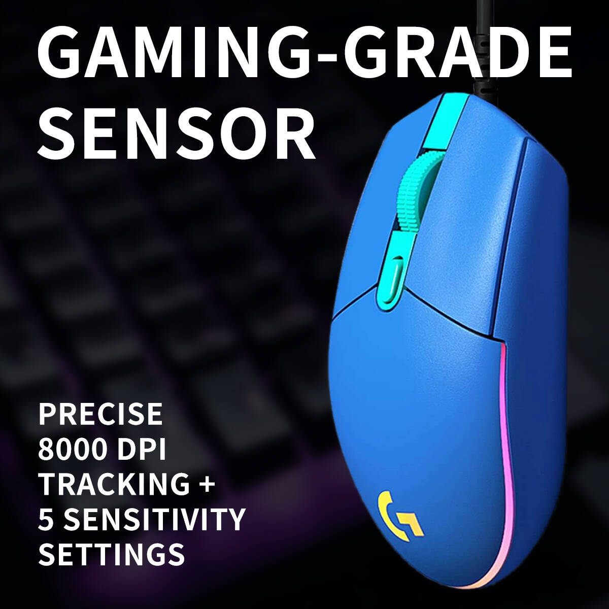 ماوس ألعاب لوجيتك G203 سلكي بق - مراجعة Logitech Mouse G203 وسعره