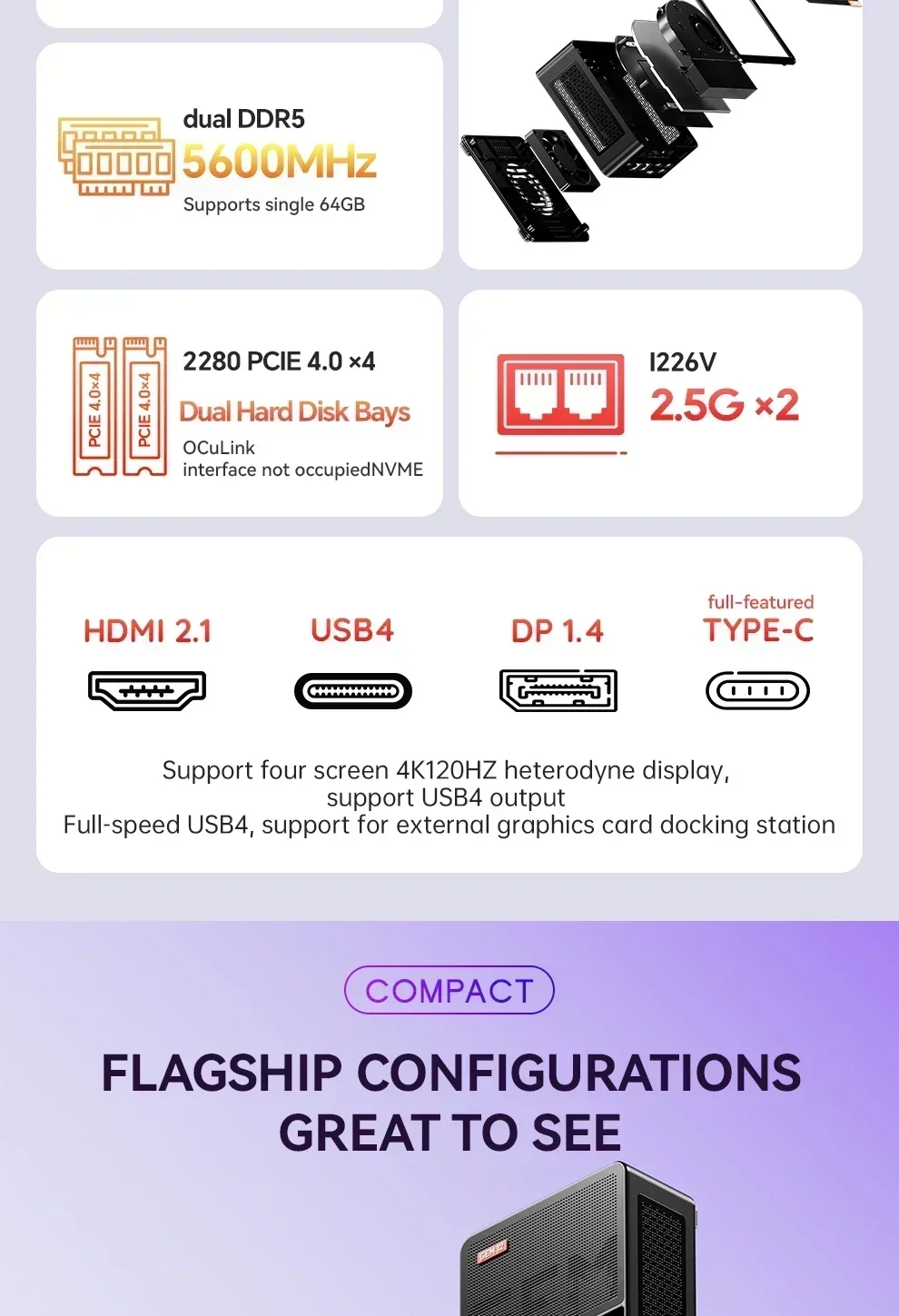 كمبيوتر مصغر Aoostar GEM12 بمع - مراجعة Pc Gaming Ryzen وسعره