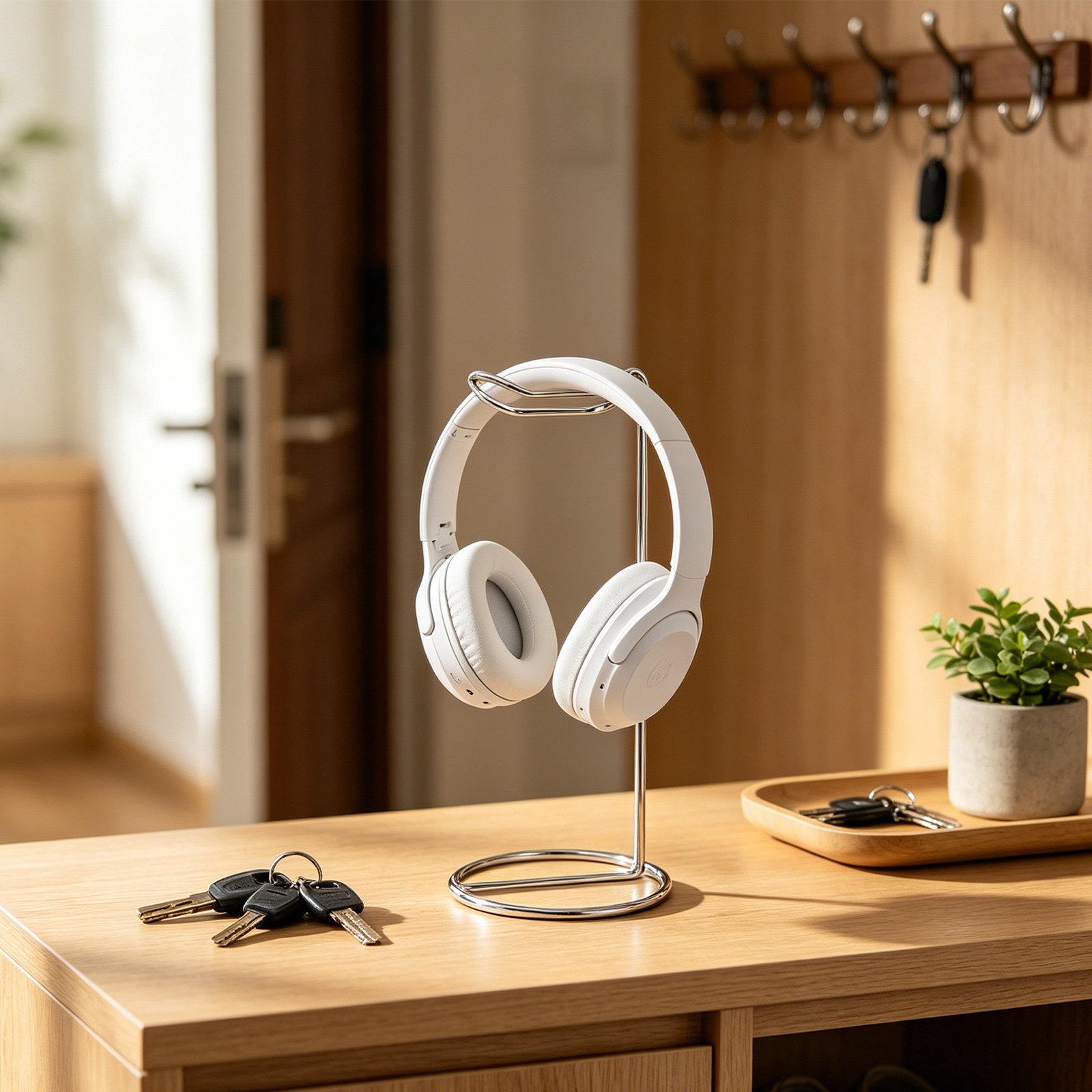 حامل سماعات رأس معدني بسيط للم - مراجعة Headset Stand وسعره