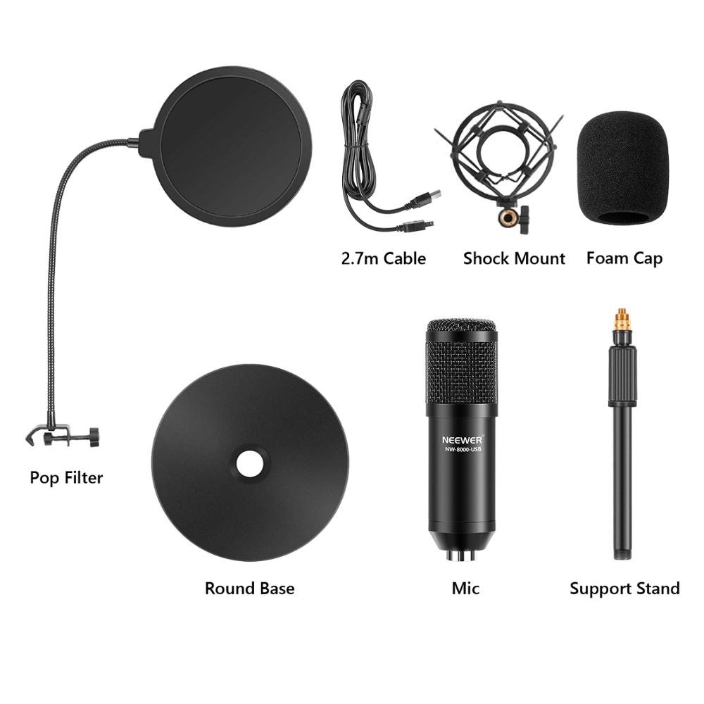 Neewer USB Microphone Kit-Plug - مراجعة Pc Gaming Youtube وسعره
