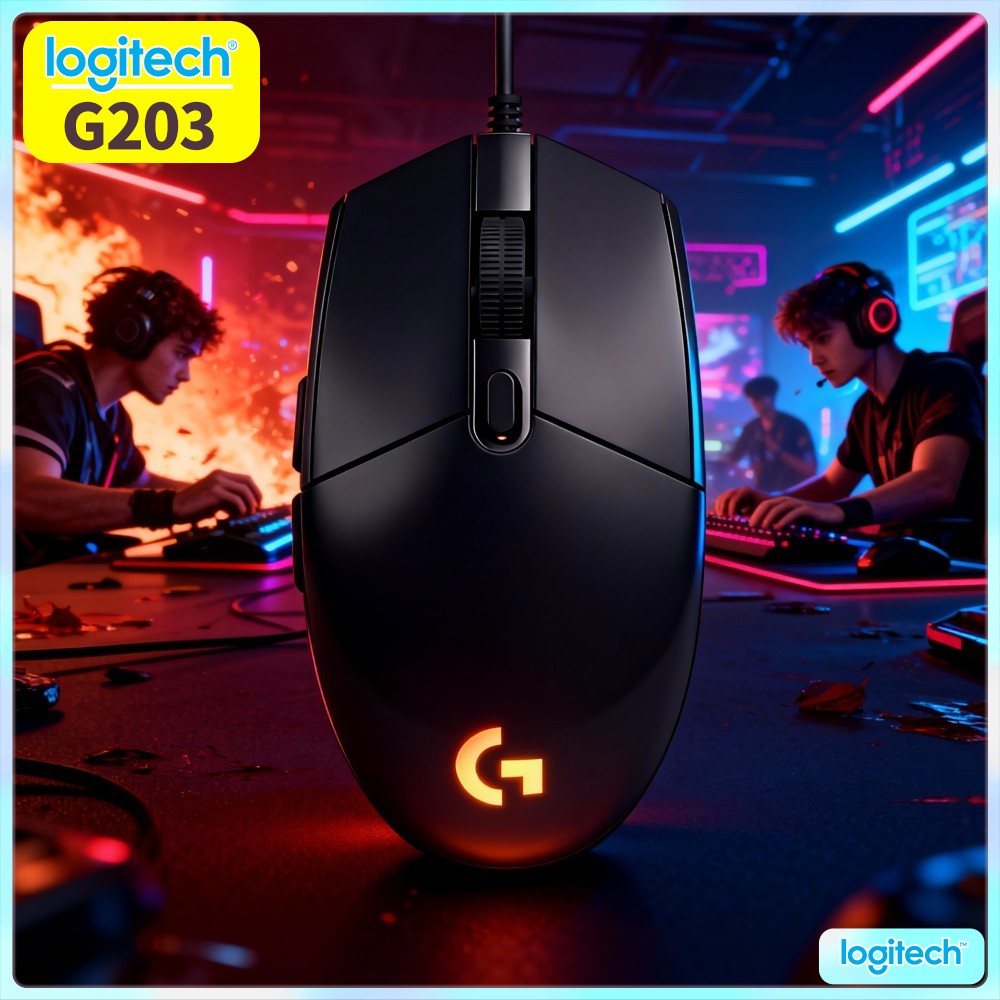 ماوس الألعاب السلكي لوجيتك G20 - مراجعة Logitech Mouse G203 وسعره