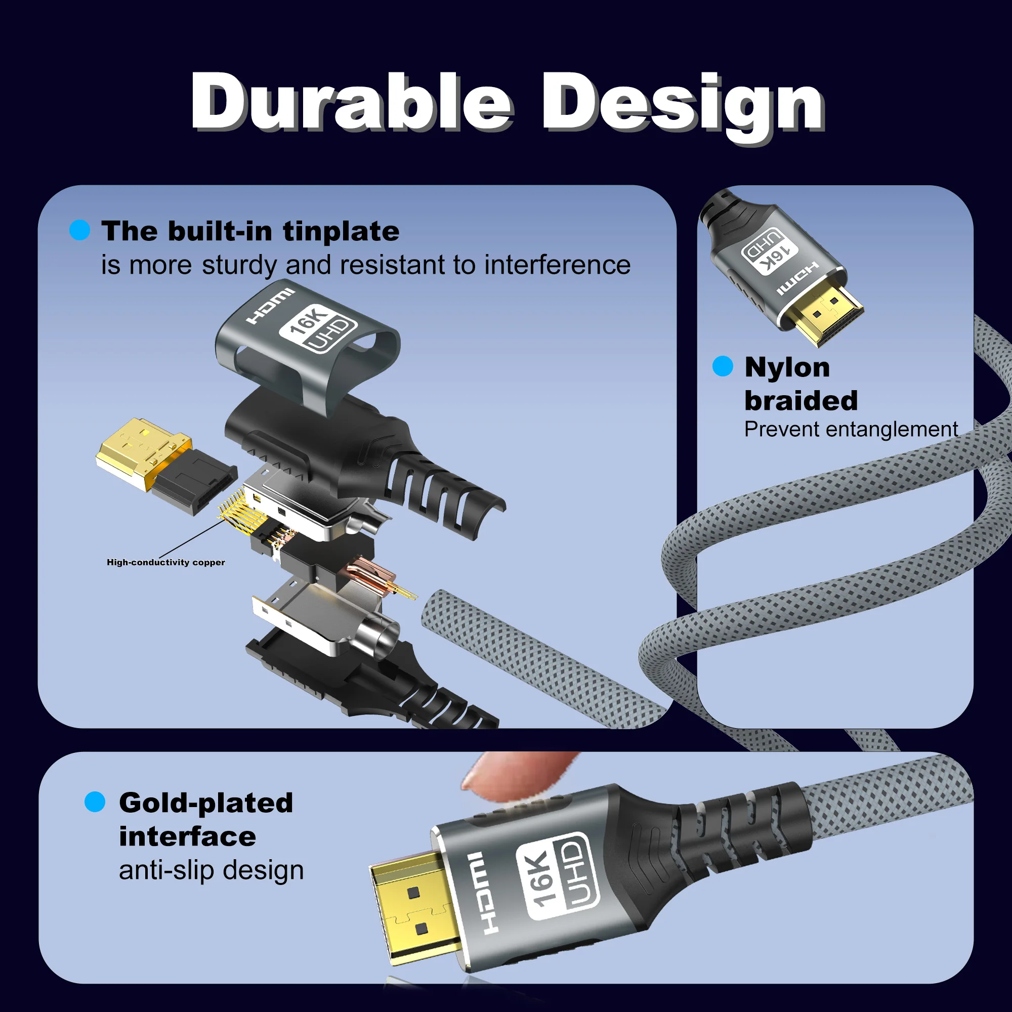 كابل HDMI 2.2/2.1/2.0 بدقة 16K - مراجعة Pc Gaming Vs Ps5 وسعره