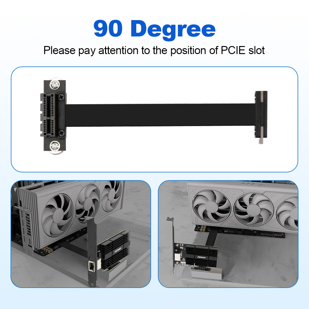كابل رايزر PCIE 3.0 X1 بزاوية  - مراجعة Pcie Riser Cable وسعره