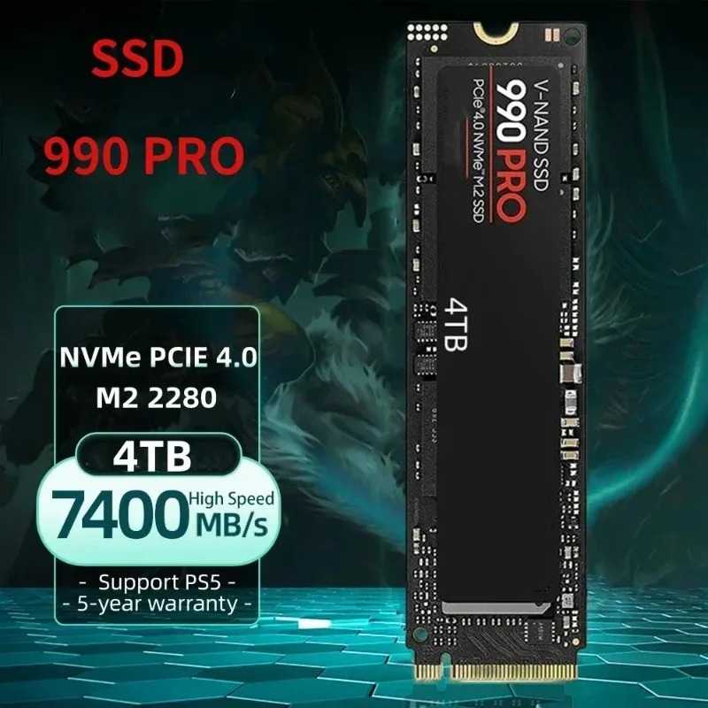 محرك تخزين سريع أصلي 990 PRO 5 - مراجعة Pc Gaming Vs Ps5 وسعره